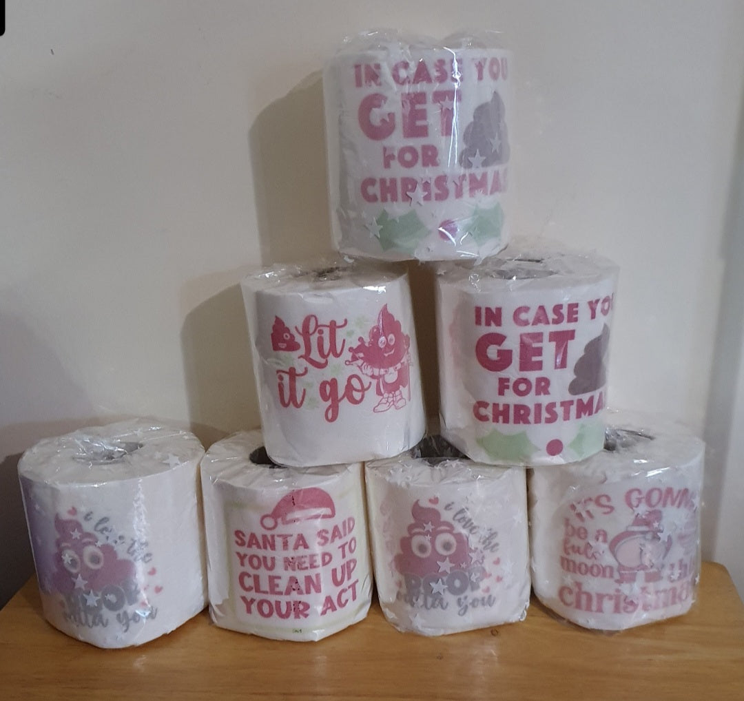 Novelty Christmas toilet roll