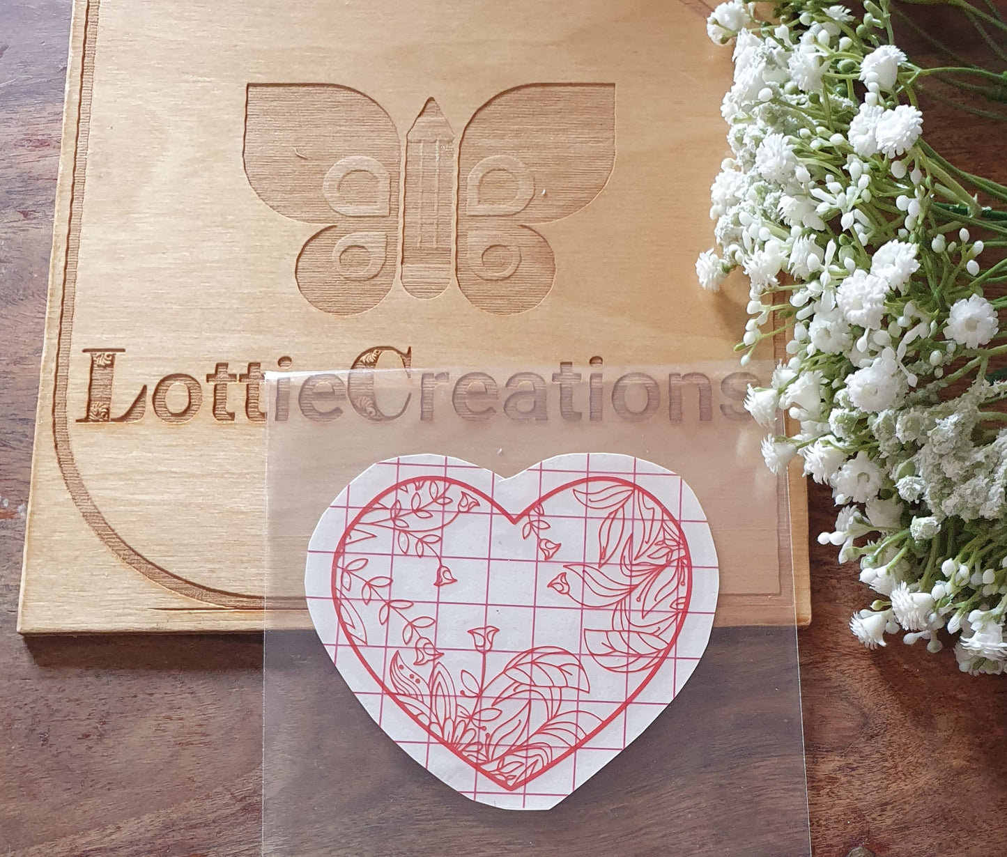 Mandala heart decal