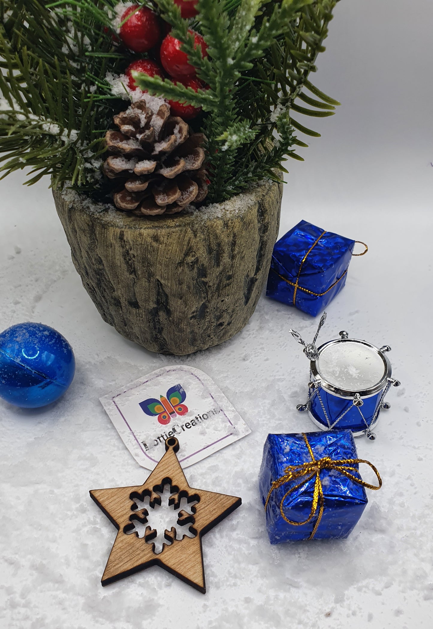 Star and snowflake decoration