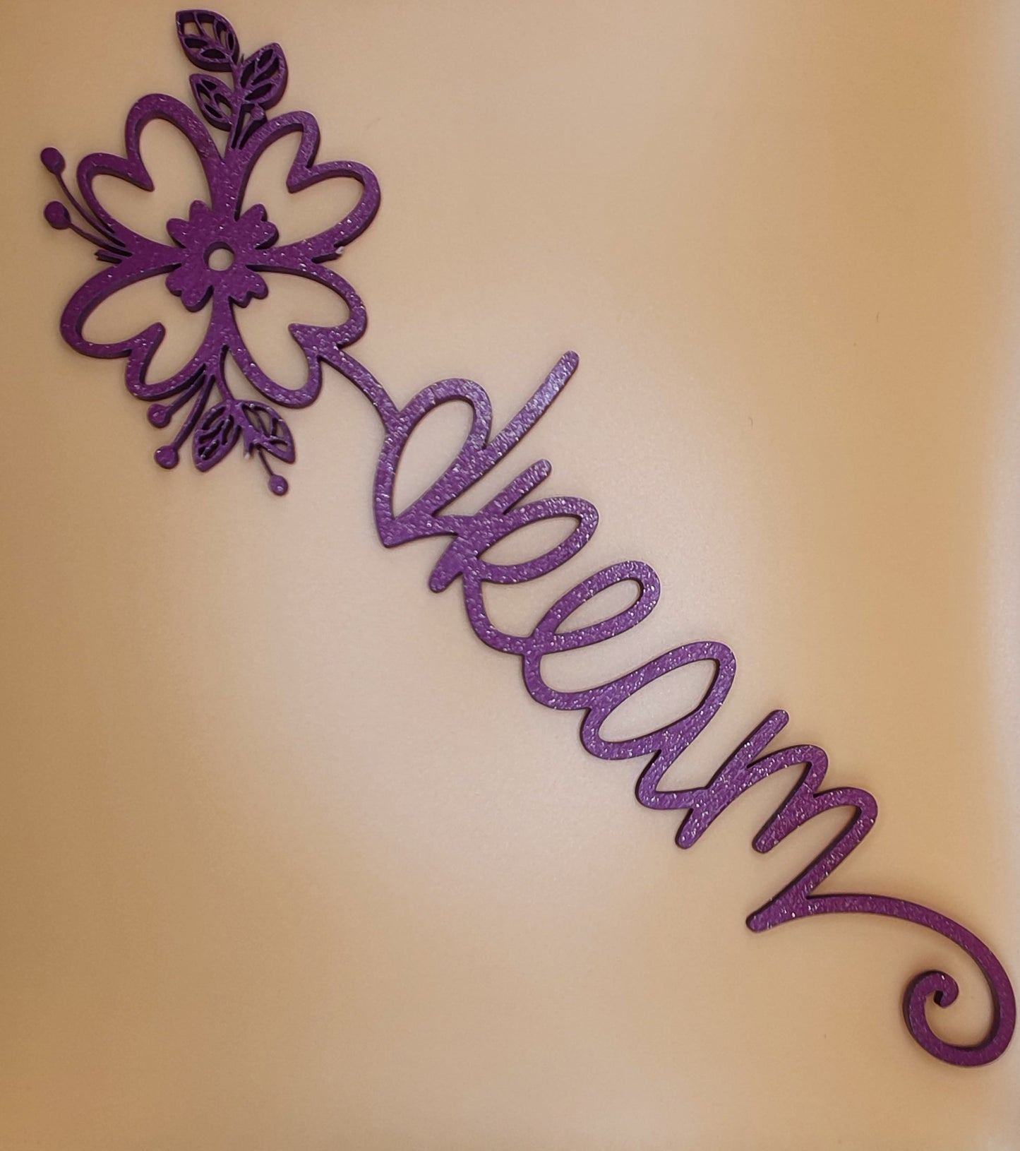 Purple glittery DREAM