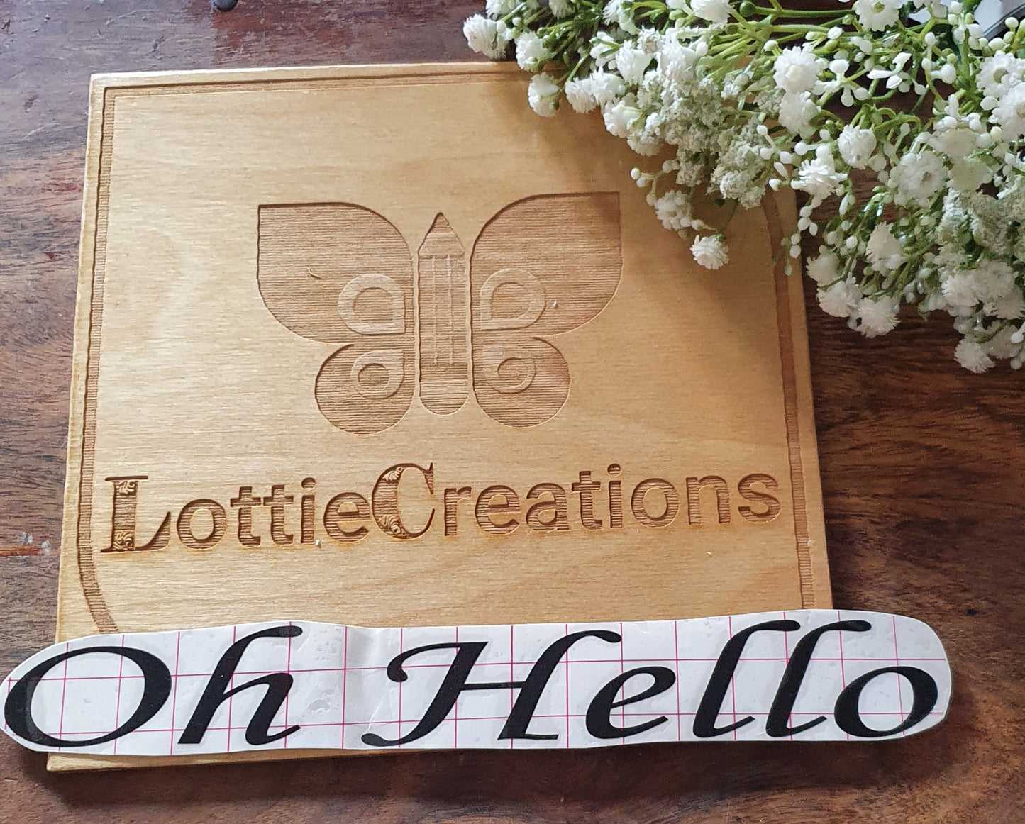 Letter box decal