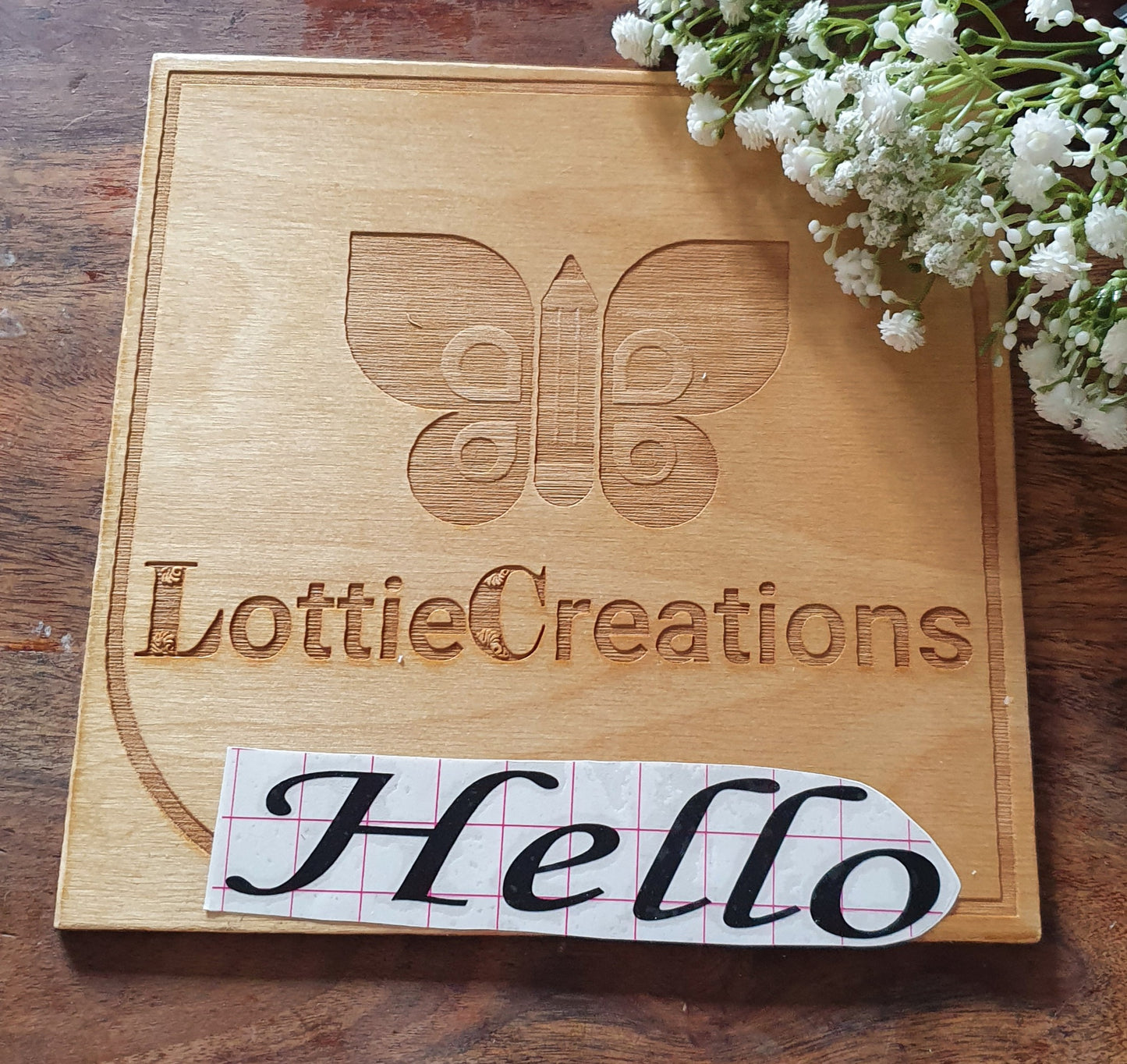 Letter box decal
