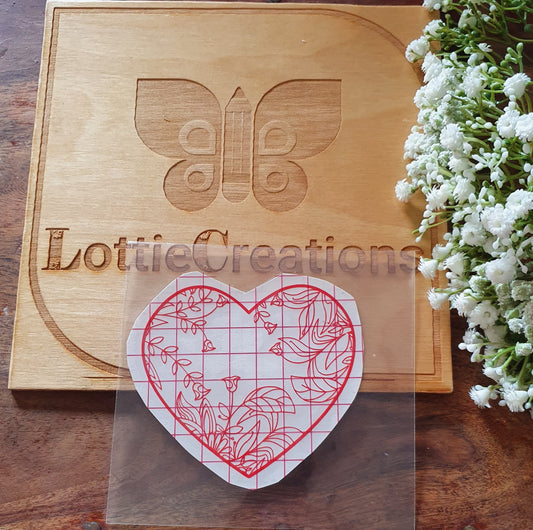 Mandala heart decal