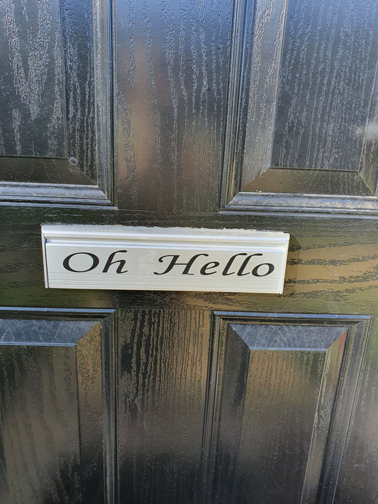 Letter box decal
