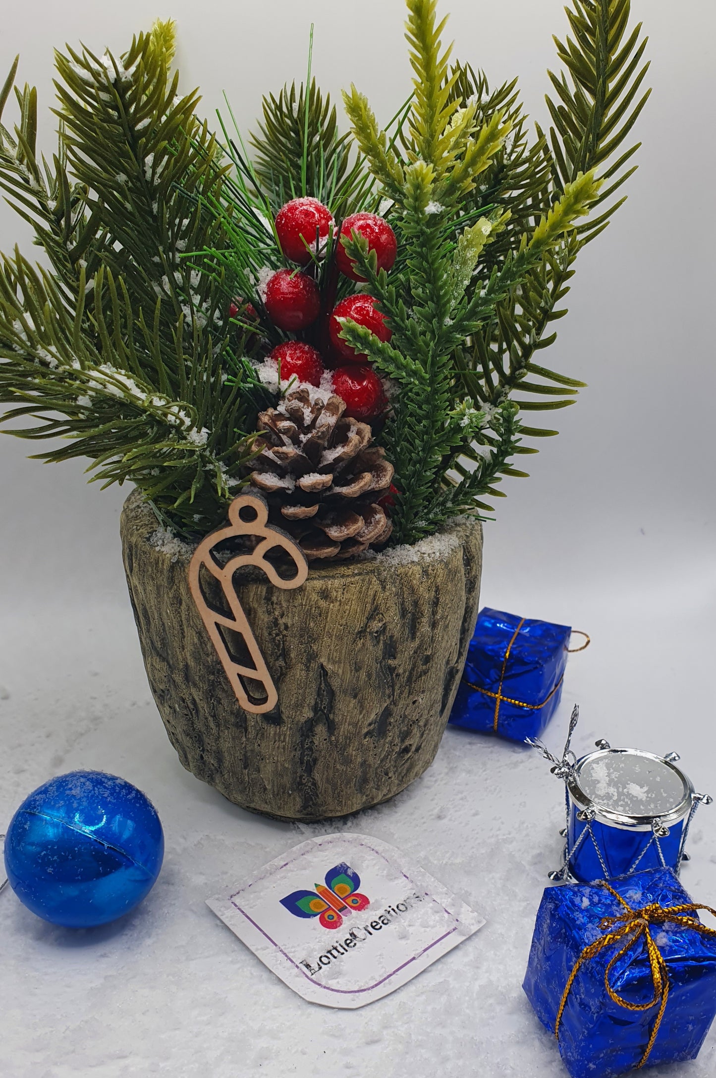 Candy cane tree decoration
