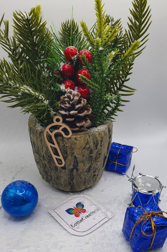 Candy cane tree decoration