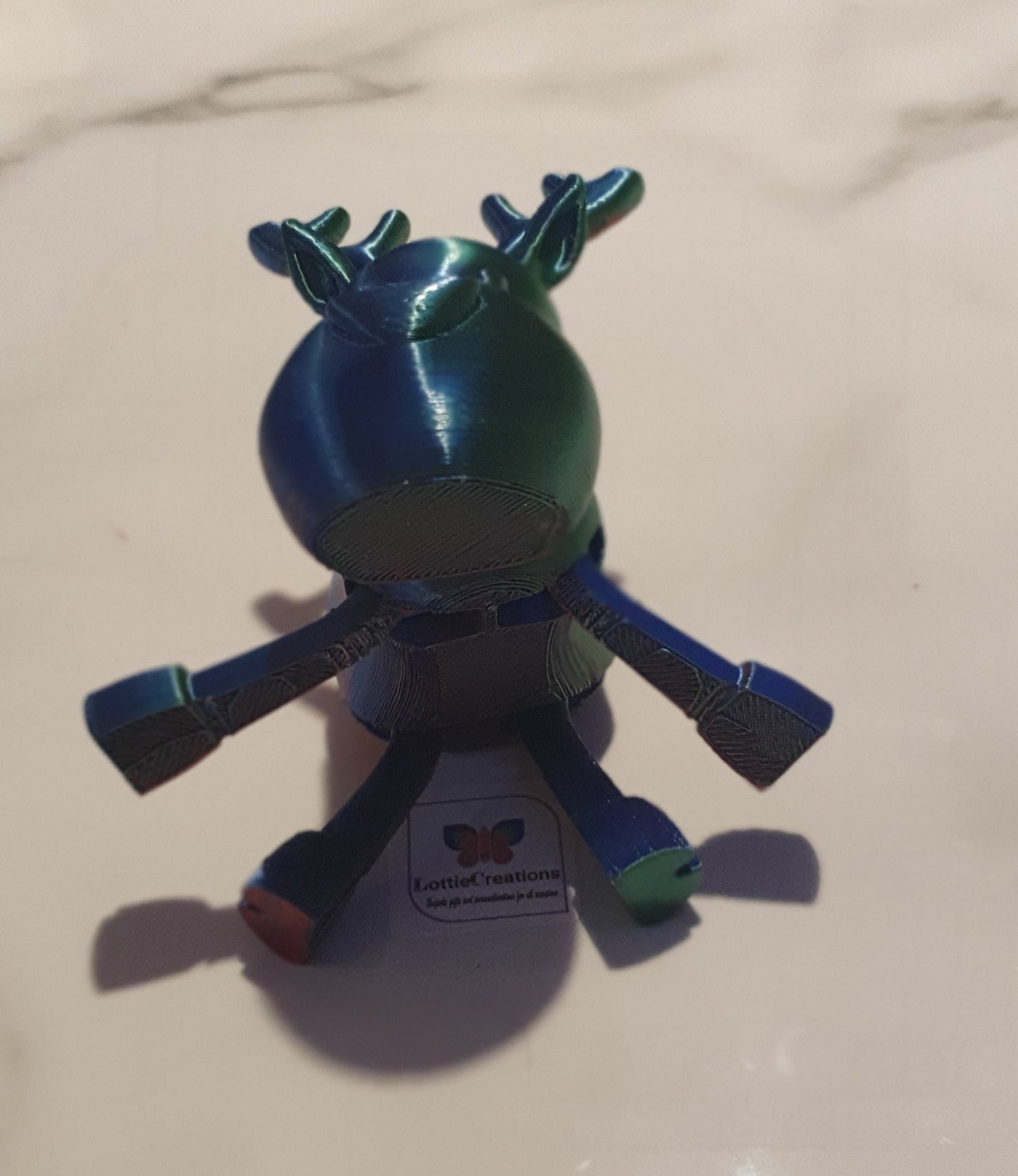 Tri coloured reindeer