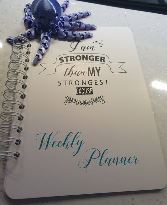 I am stronger weekly planner