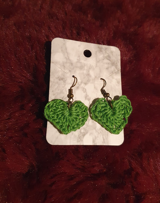 Heart Crochet earrings